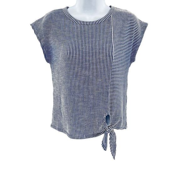 Caution To The Wind Striped Knot Top - Picture 1 of 5